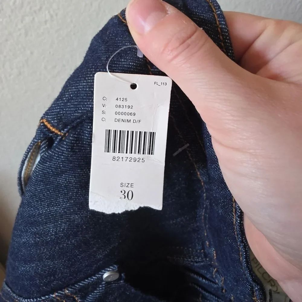 NWT Anthropologie Pilcro Cinch-Waist Roll-hem Dark Wash Shorts Size 30 - Picture 8 of 11